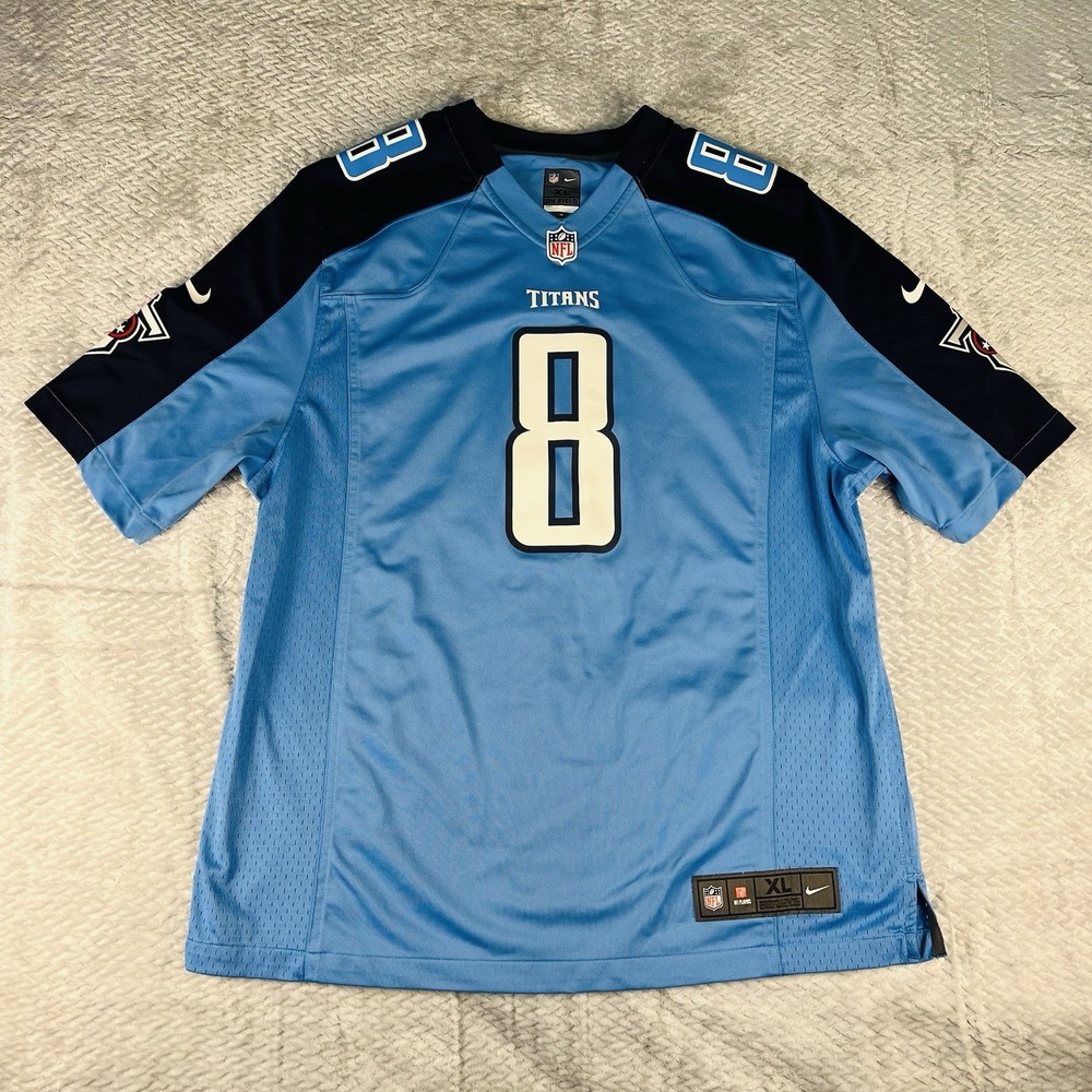 Nike Tennessee Titans Mariota #8 Jersey XL On Field Blue NFL